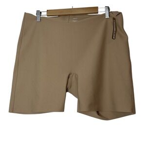 SKIMS Thigh Shorts Women's 4X Plus Clay Dipped Front Shareware Low Rise Mid‎ New